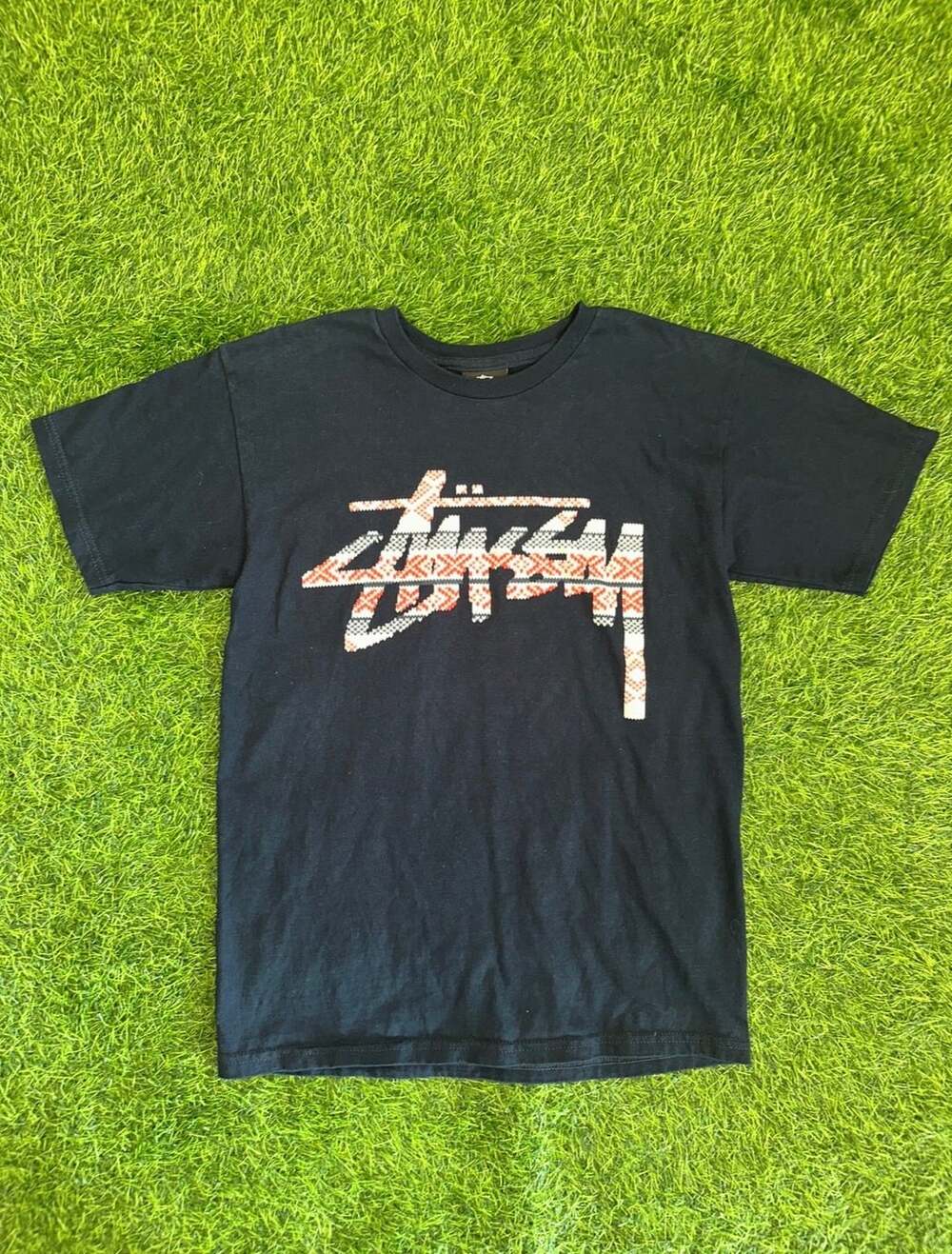 Stüssy Paisley Stock Tee Size S Navy Blue